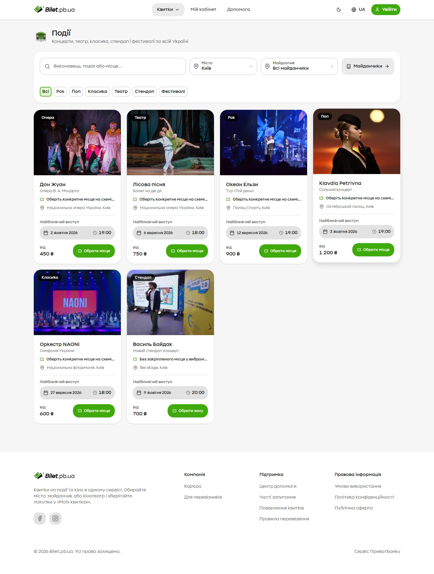 Desktop · Events · Results