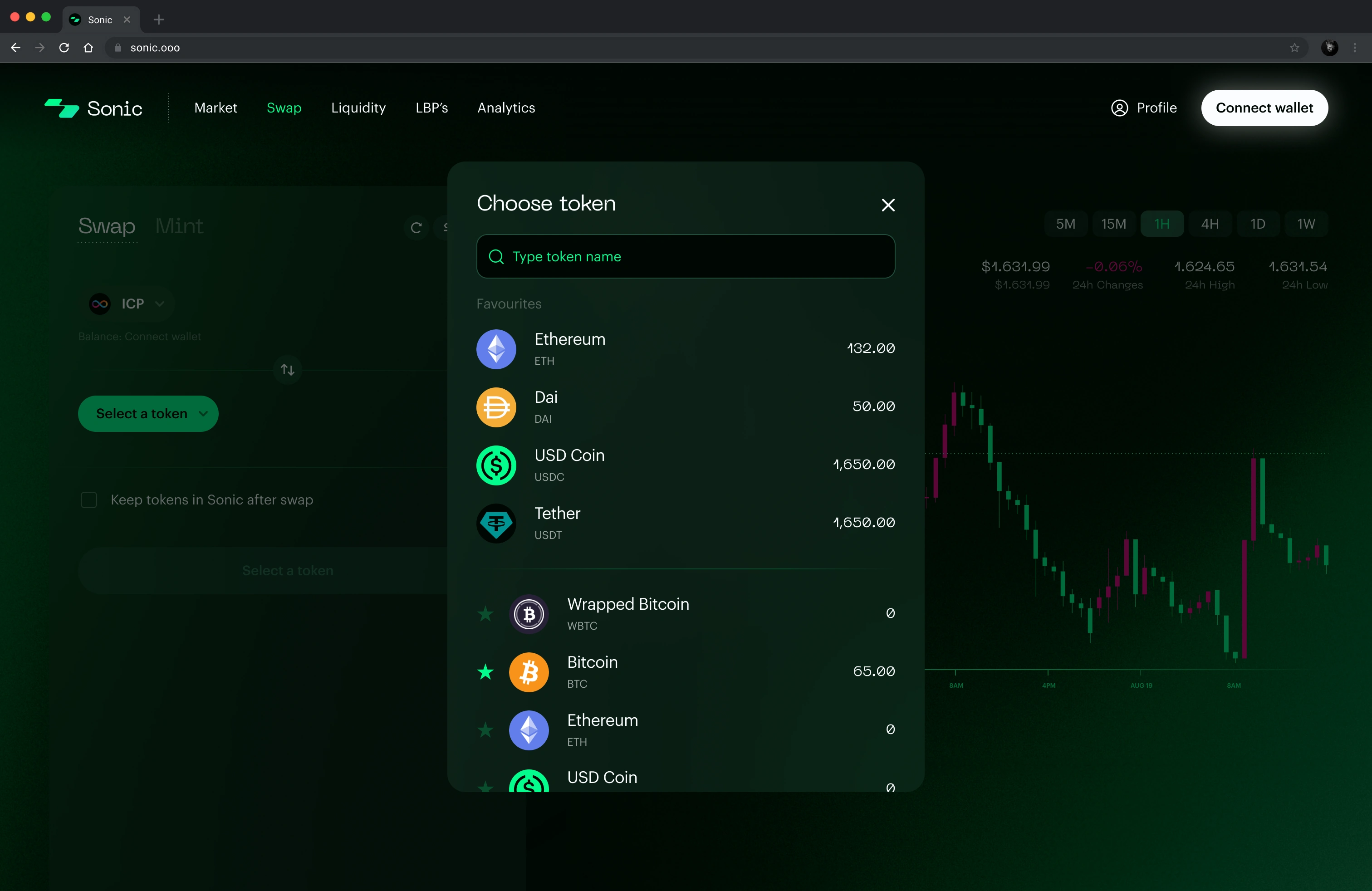 Sonic · Token selection