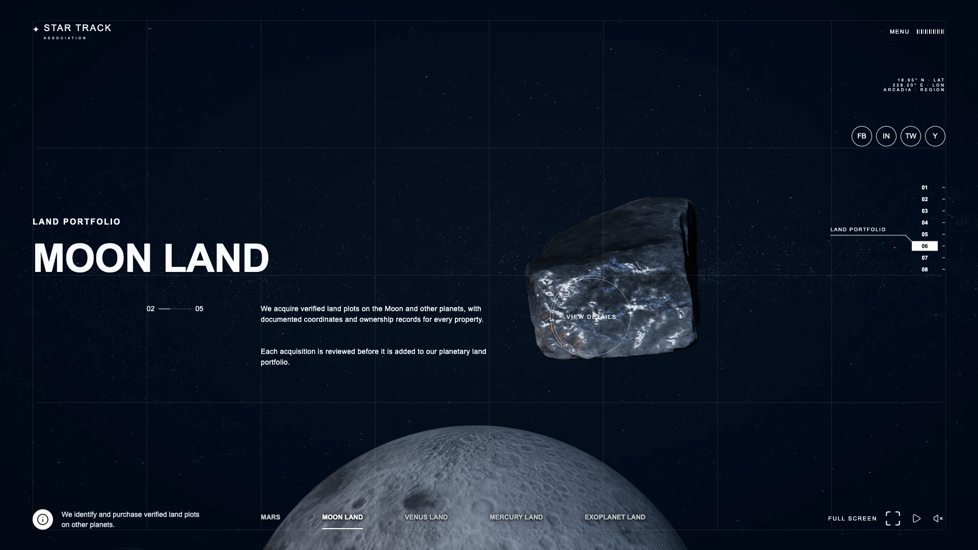 Desktop · Land portfolio · Moon
