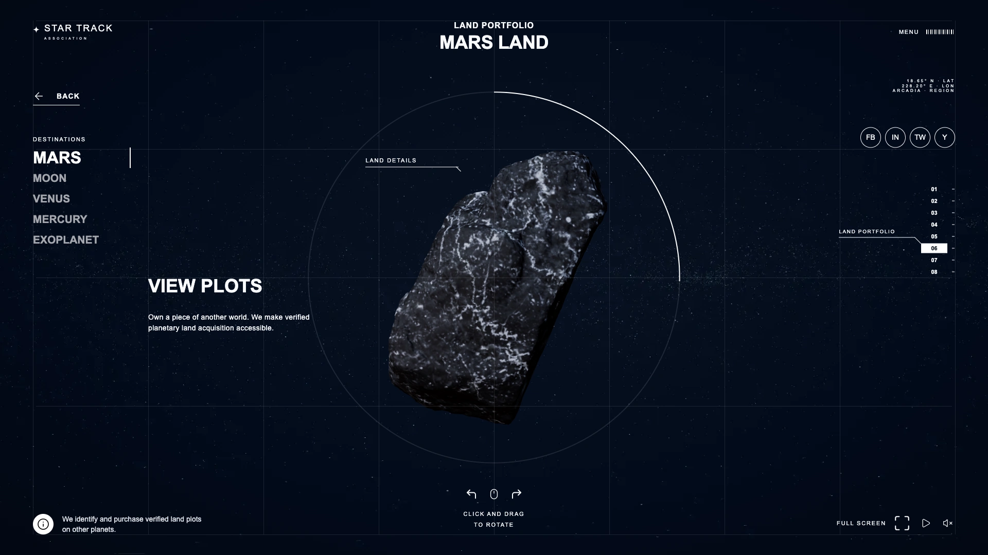 Desktop · Portfolio details · Mars