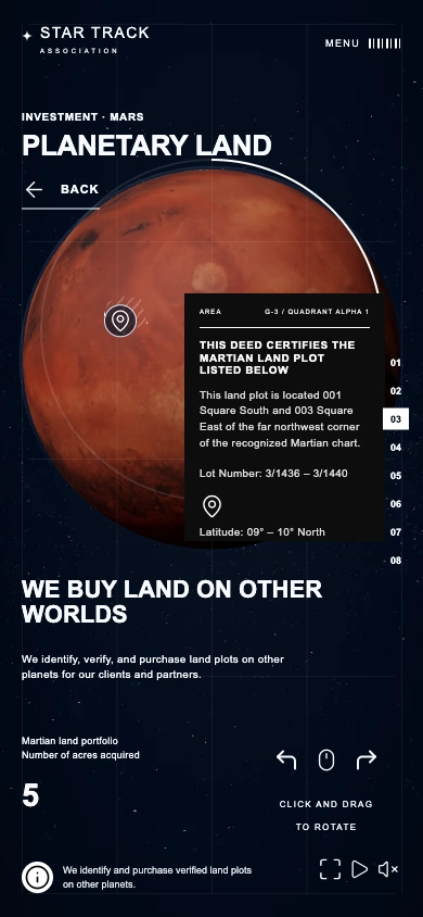 Mobile · Plot details · Mars