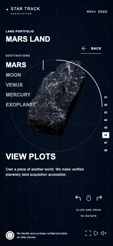 Mobile · Portfolio details · Mars