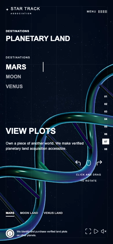 Mobile · Destination details · Mars