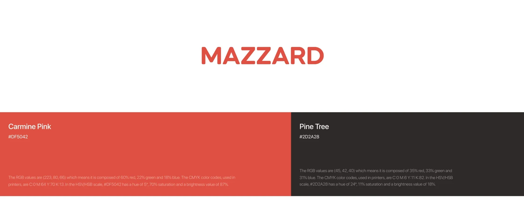 Typography and palette