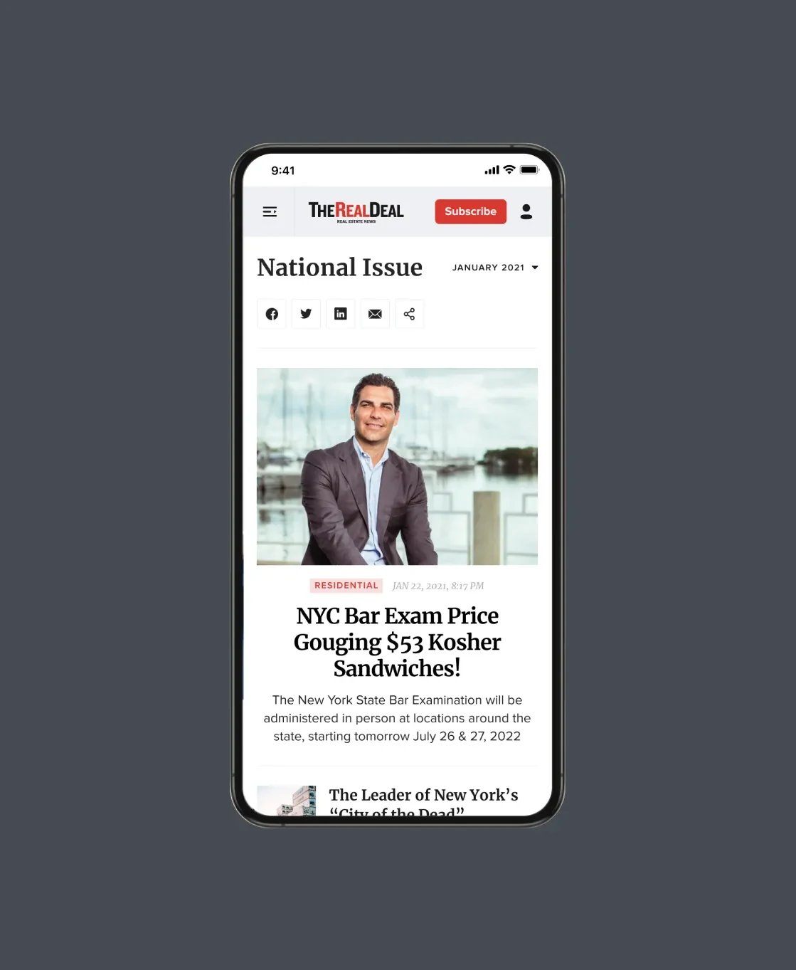 The Real Deal — published design detail