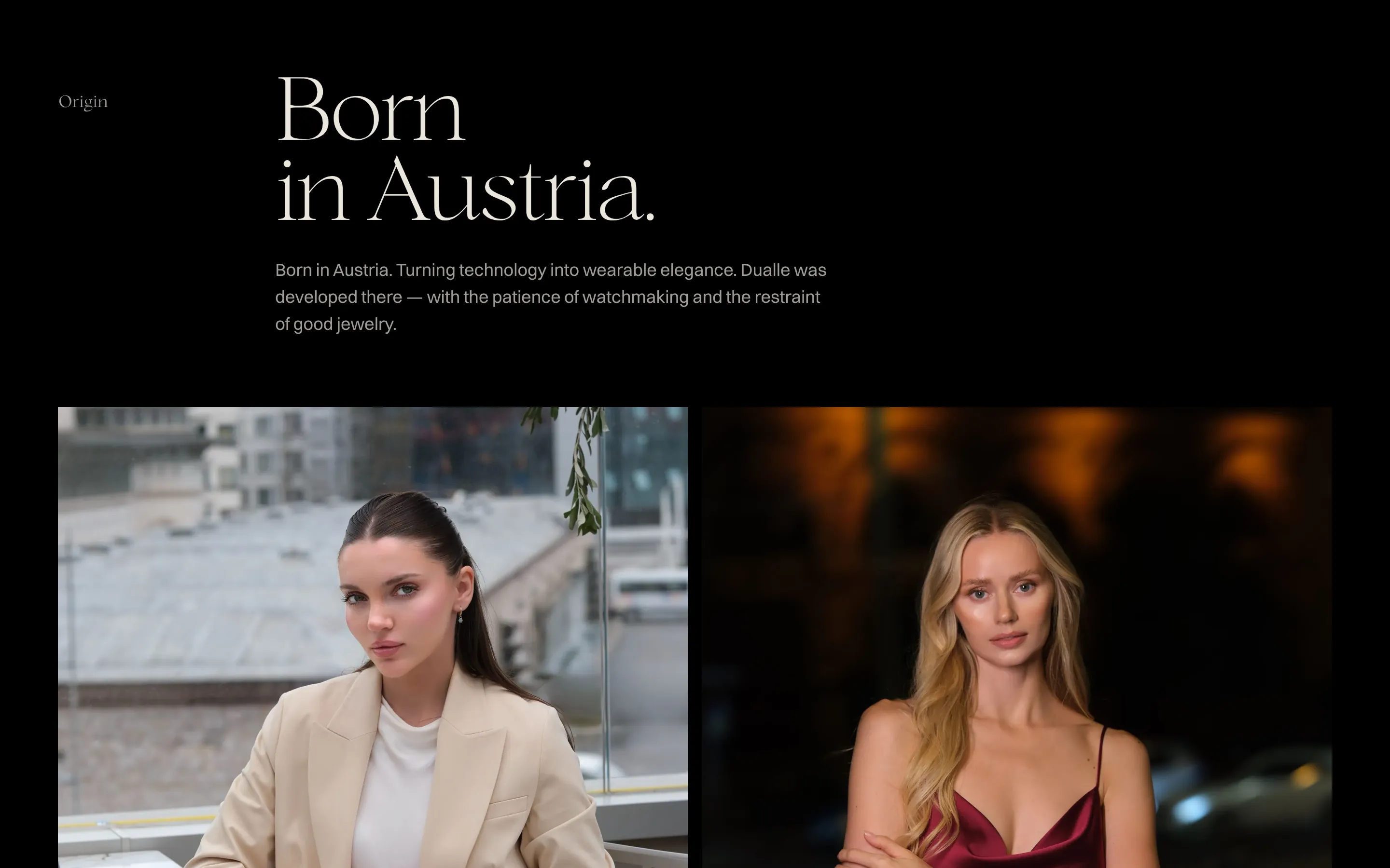 Born in Austria, with two portraits