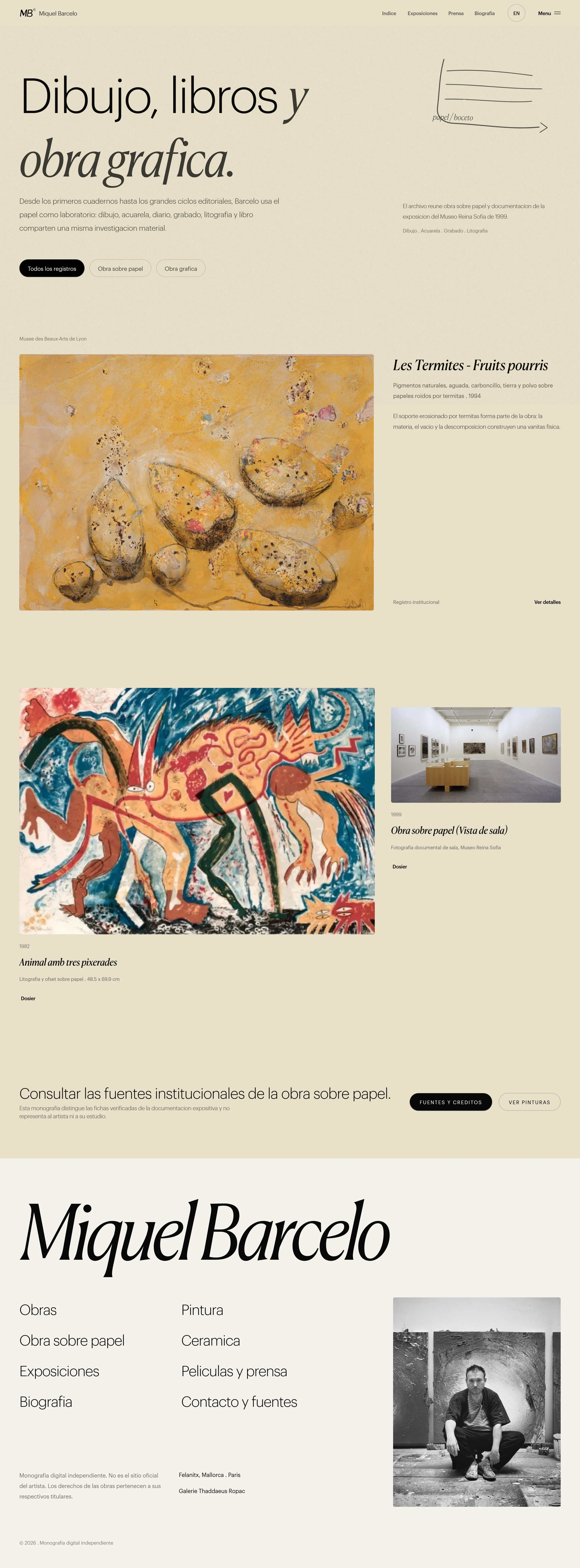 Desktop · Works on paper