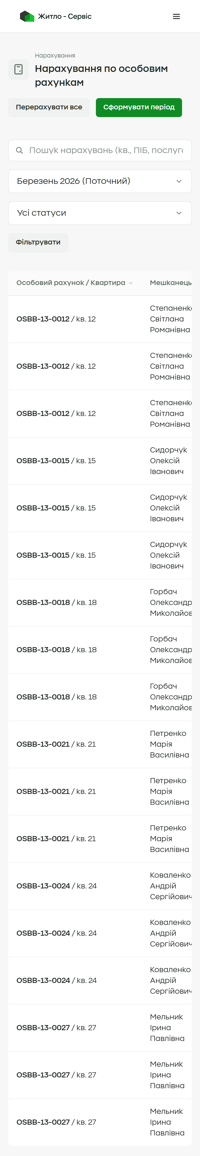 Charges · mobile