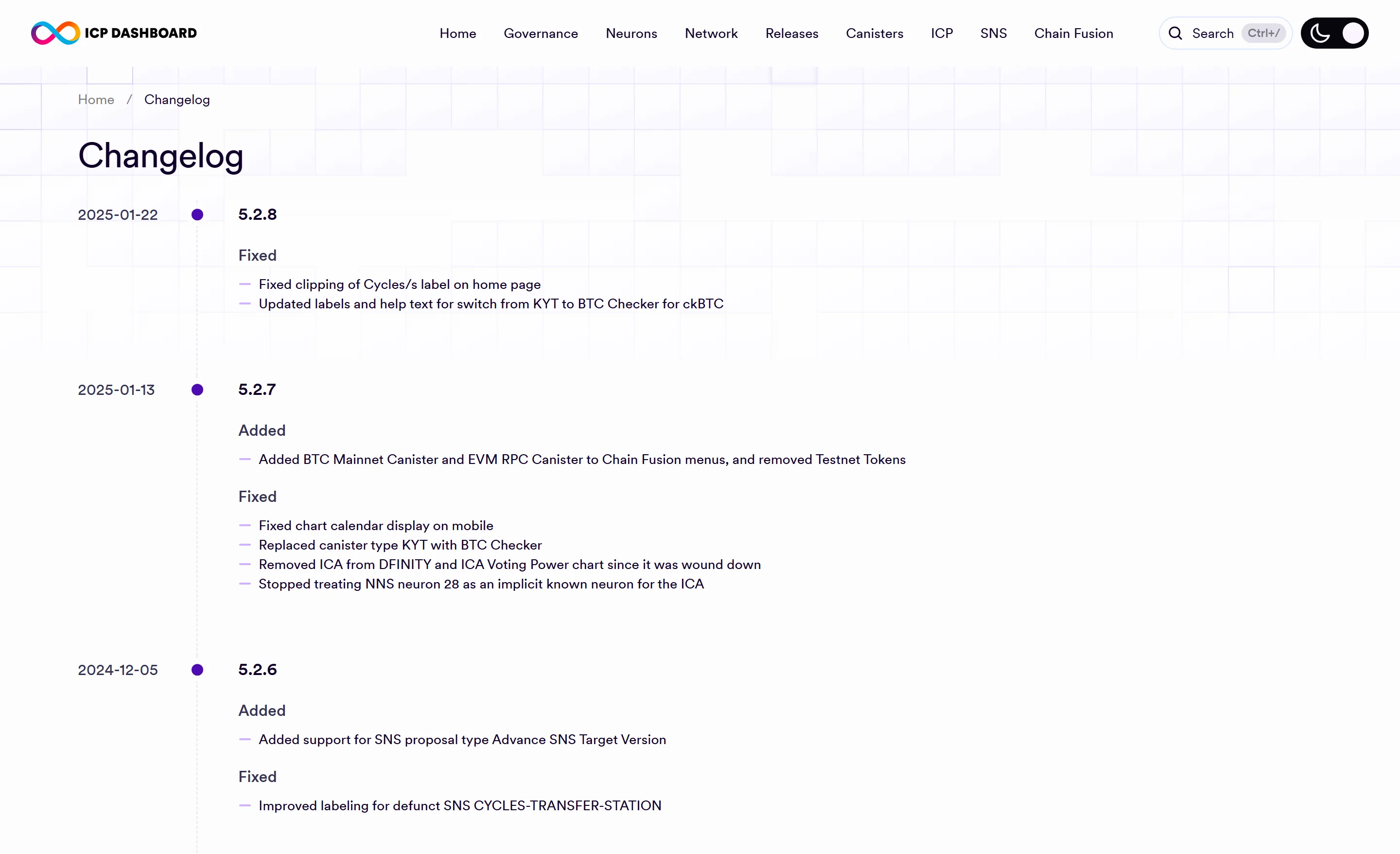 Changelog · Desktop