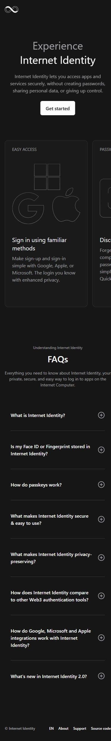 Mobile · Identity introduction