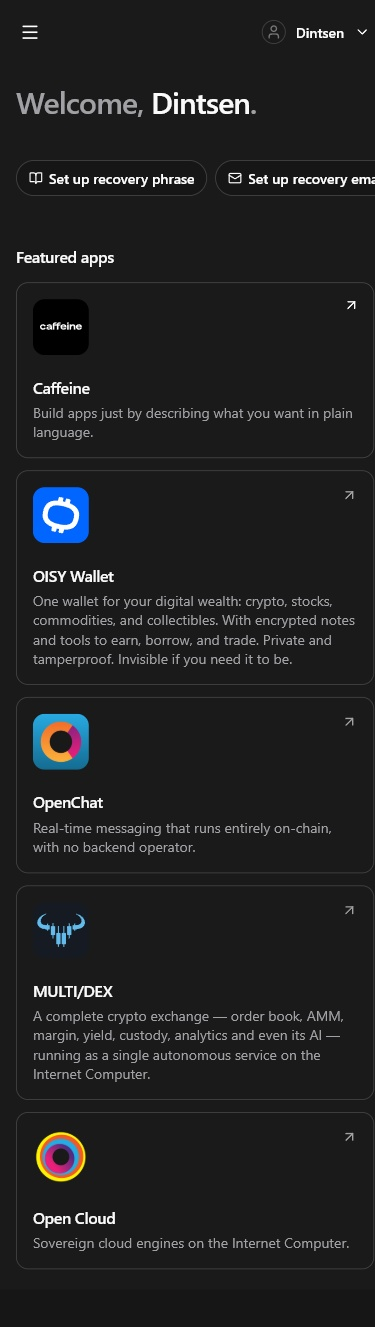 id.ai · An identity hub · Mobile