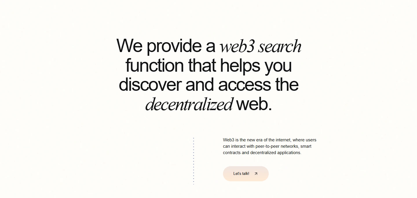 Kinic opening statement about web3 search