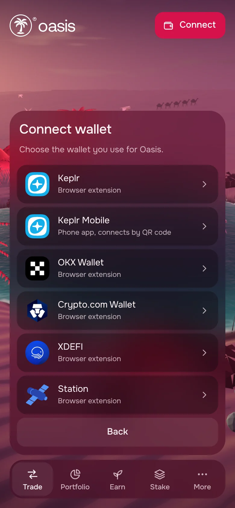 Oasis — the wallets on a phone