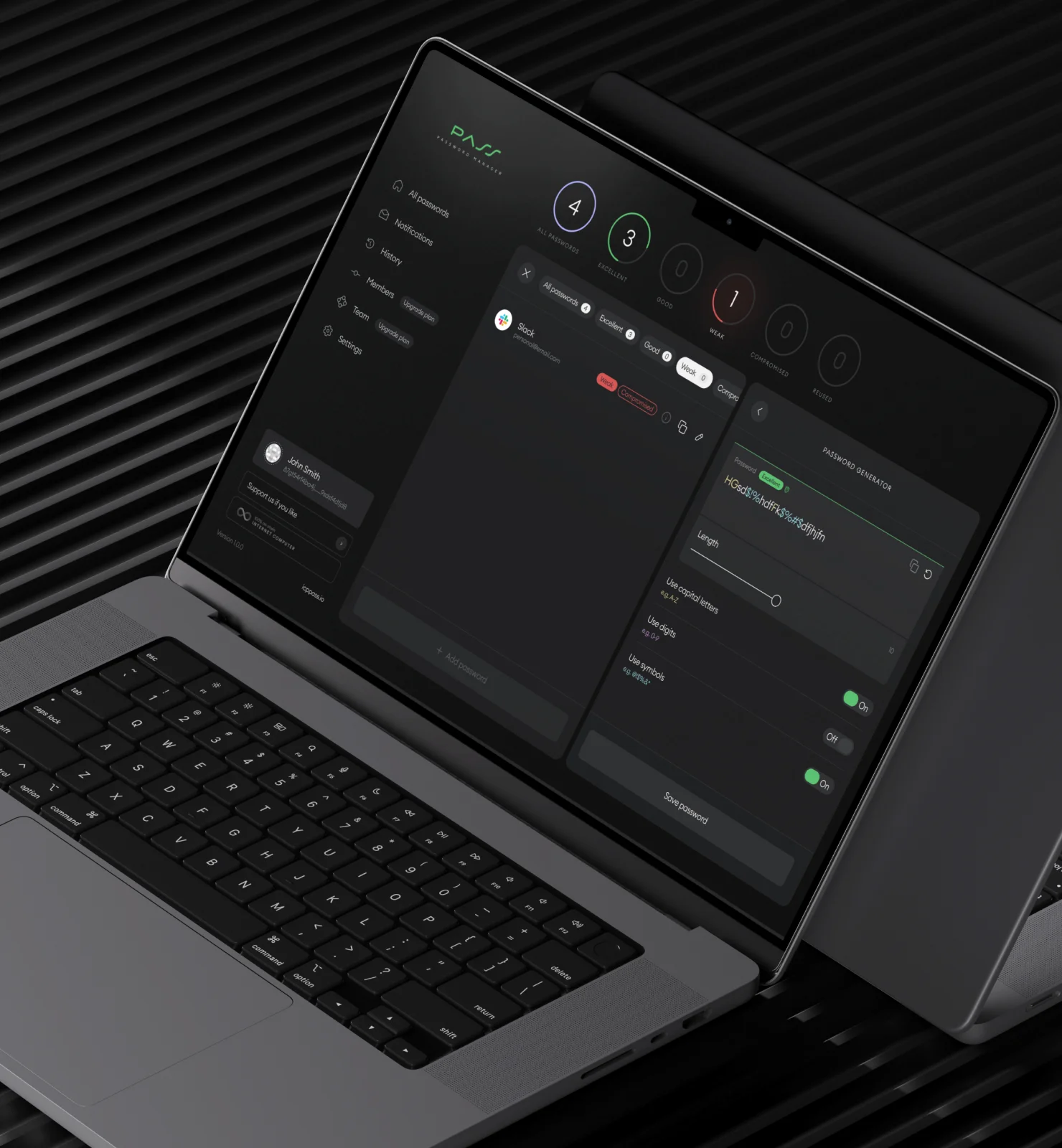 Generate a password in seconds