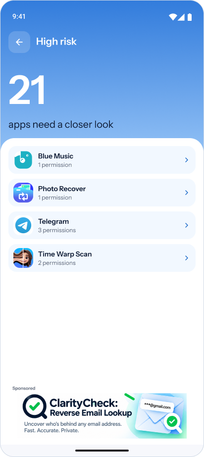 Custom · High-risk app list