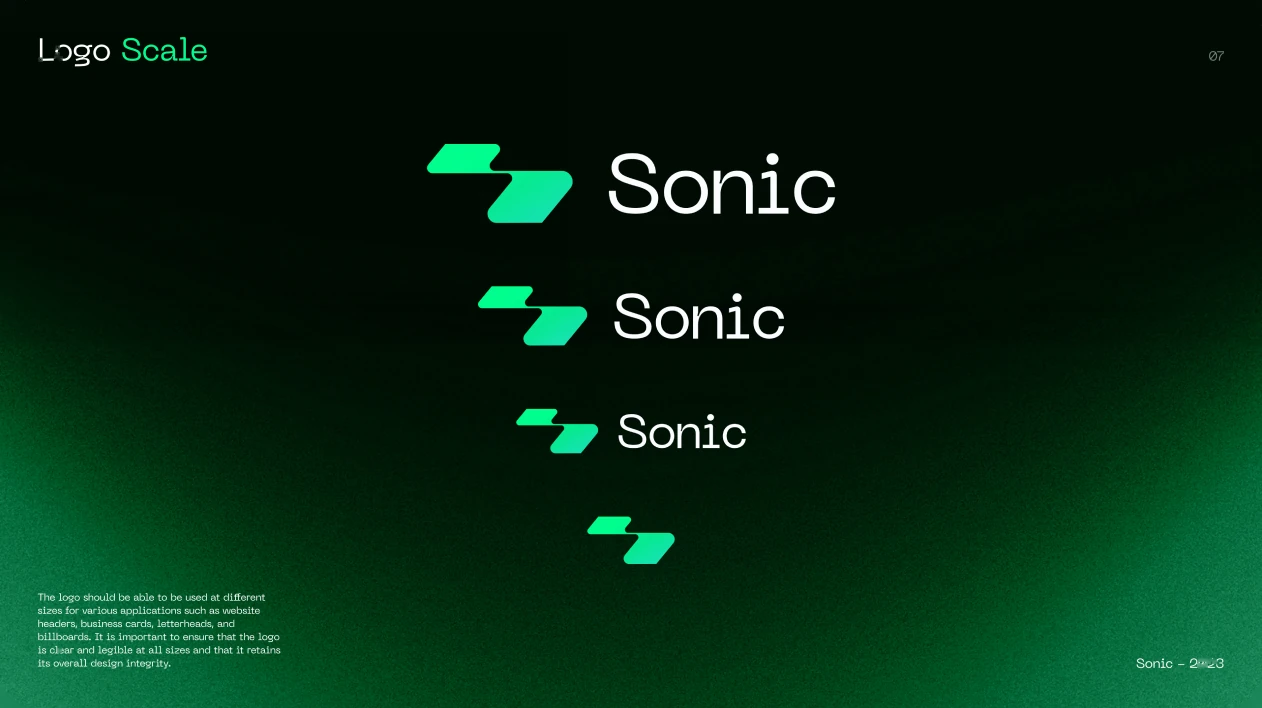 Sonic · Logo scale