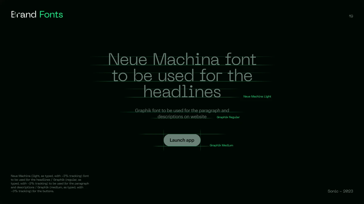Sonic · Headline typography
