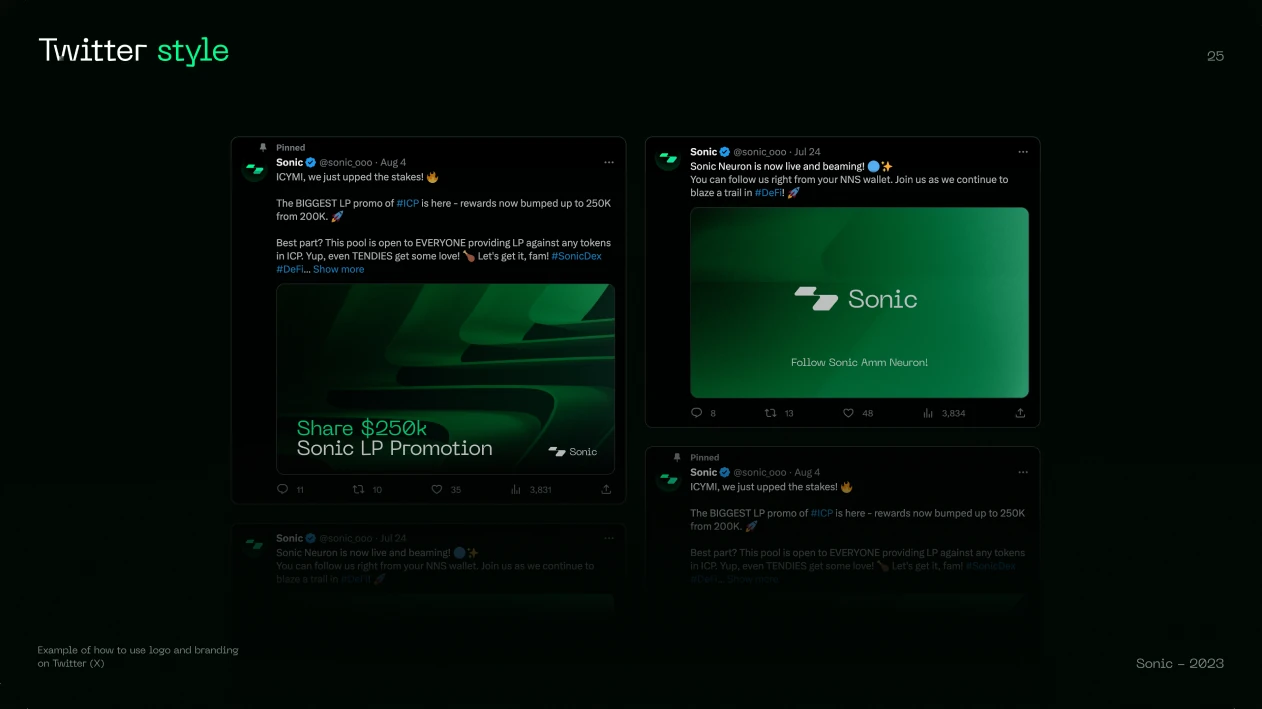 Sonic · Social content