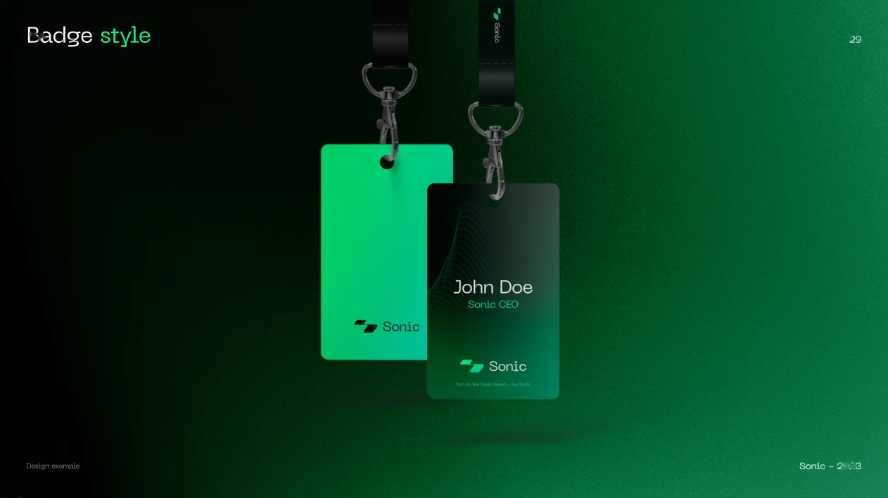 Sonic · Identity applications