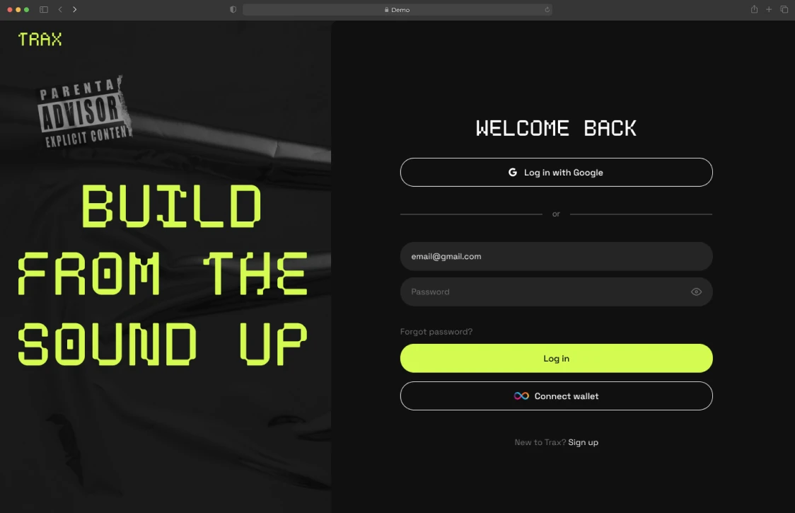 Web sign-in: “Build from the sound up”