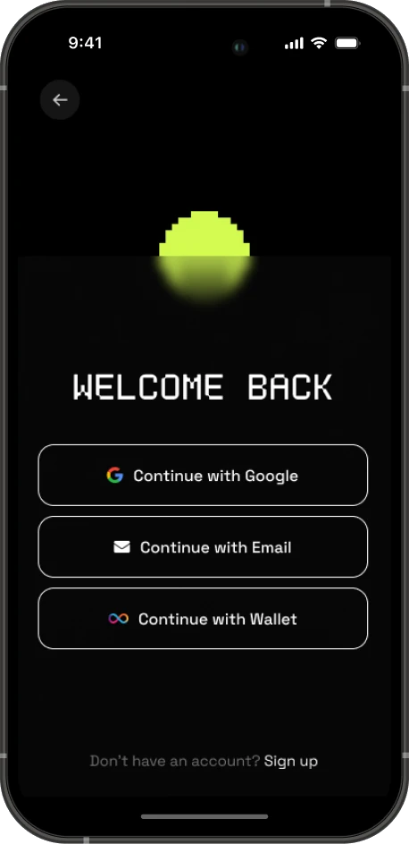 Phone sign-in with Google, email or a wallet