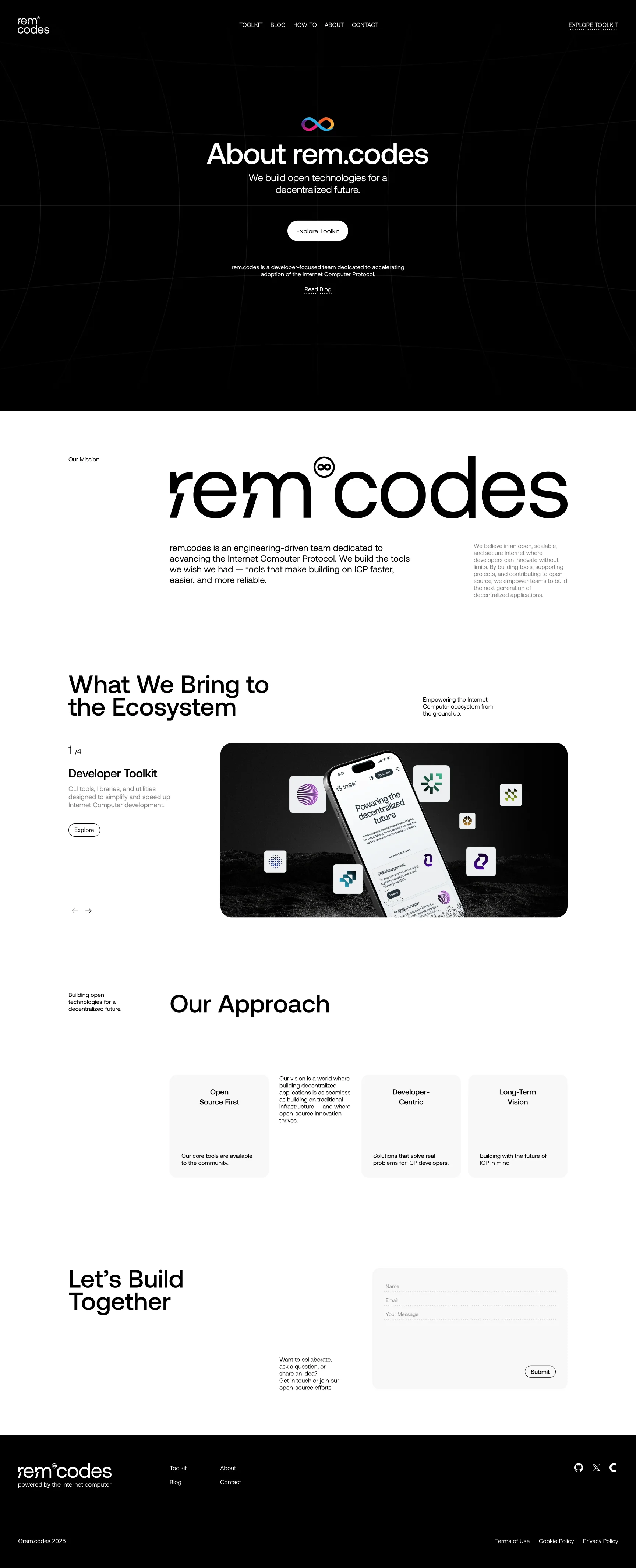 rem.codes · About · Desktop