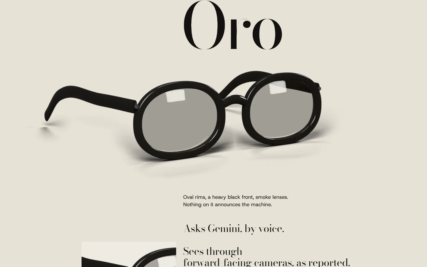 Gentle Monster — oro, an original frame, with two macro details