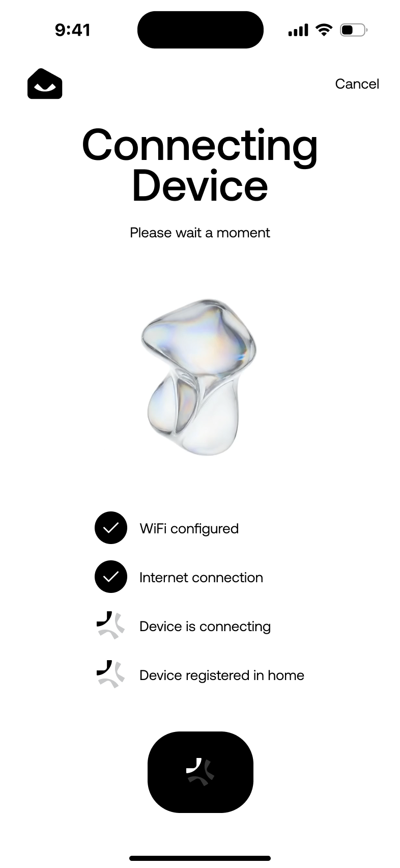 Connection · Wi-Fi, internet and home registration