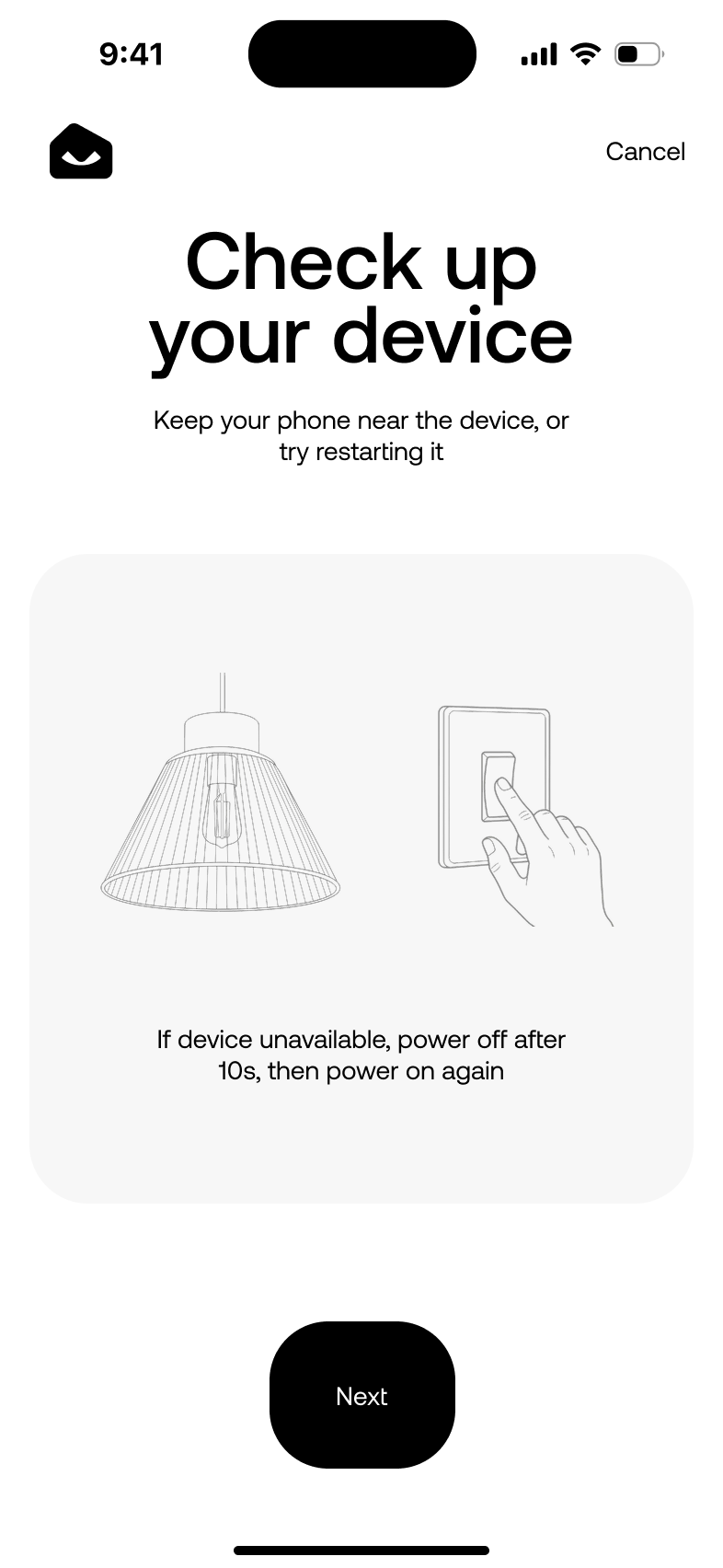Preparation · Restart guidance before connecting