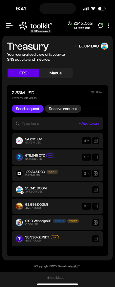 Treasury · Mobile accounts and transaction history