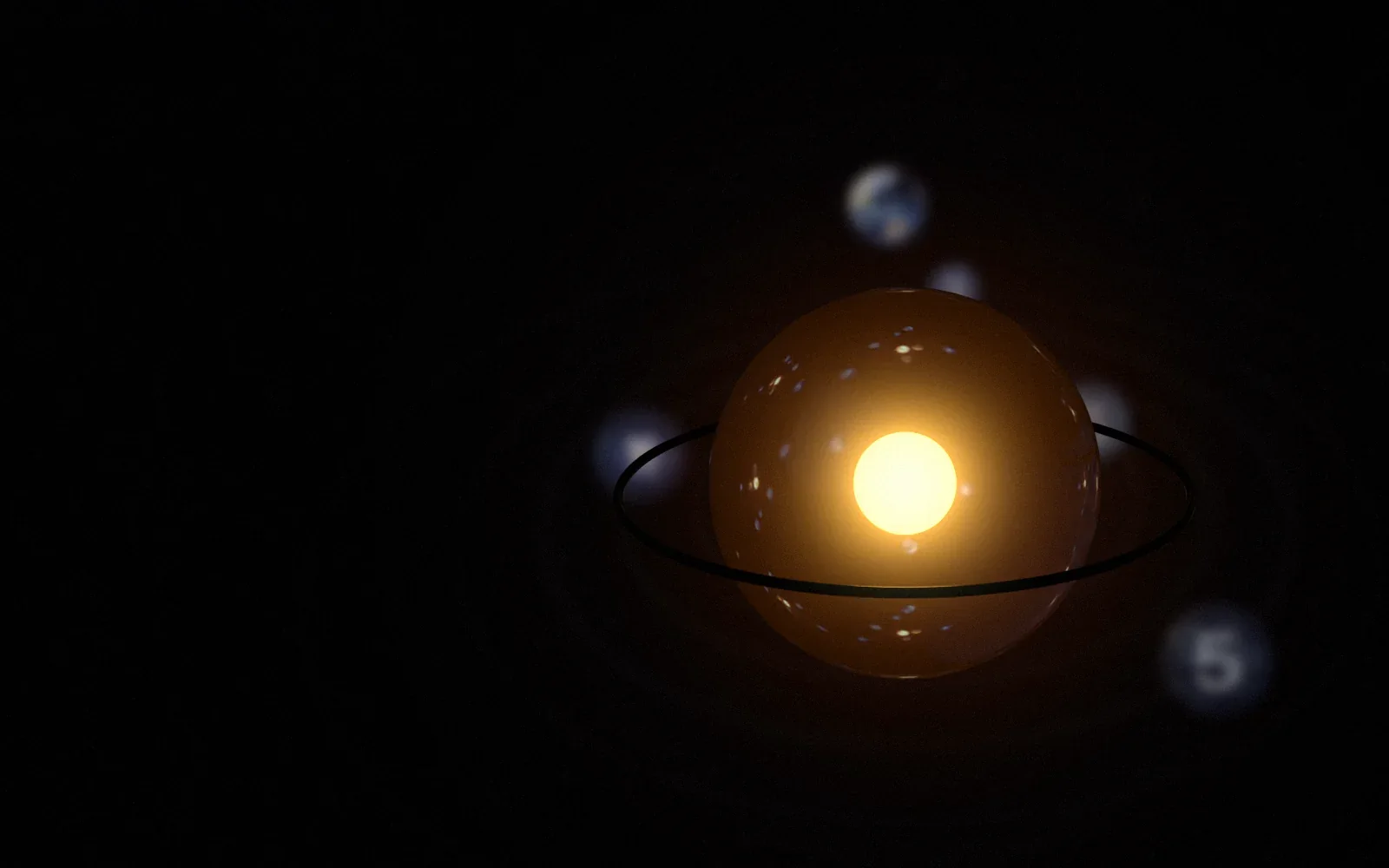 Bubble Rumble — bubbles on orbits round a small star