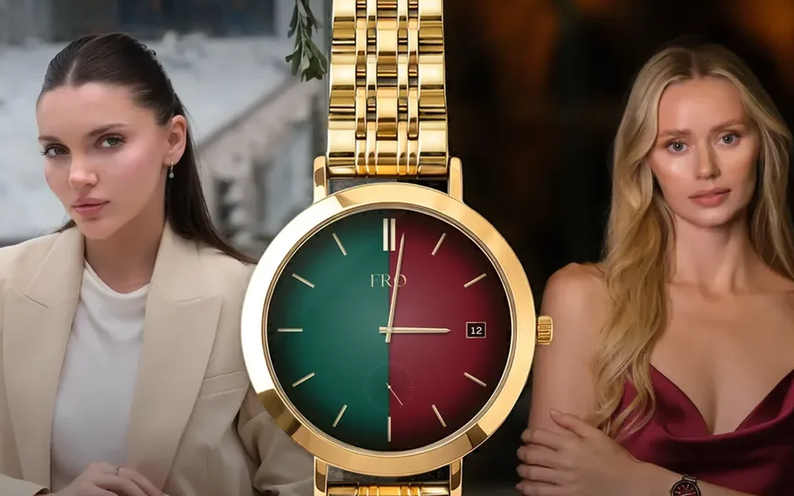 FRO Dualle — the watch with its green and red dial