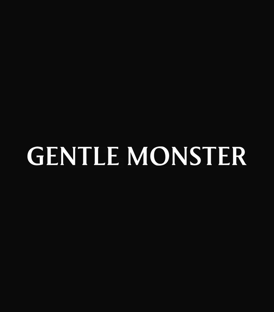 Gentle Monster — the wordmark on black