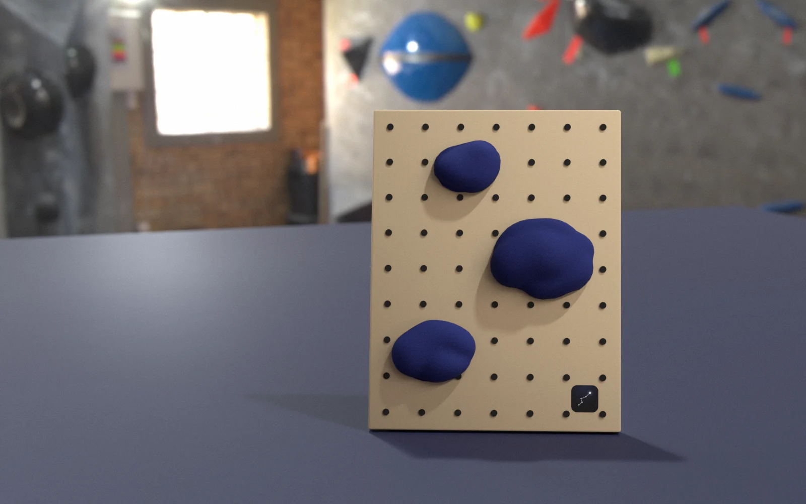 Highpoint — a training board with holds in a climbing gym