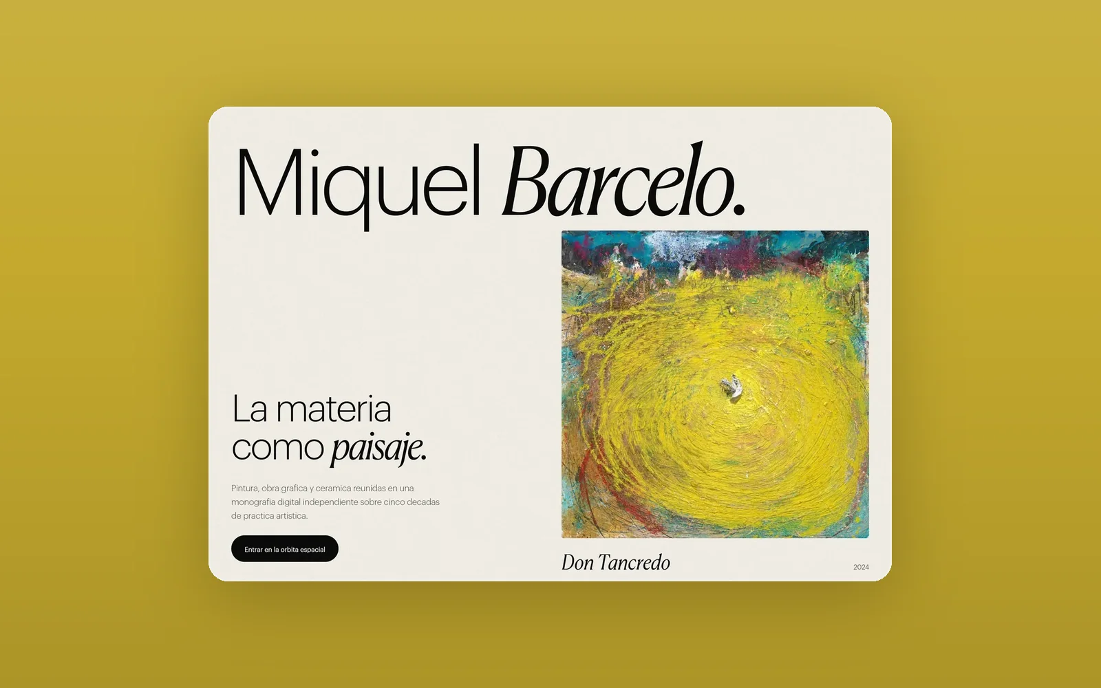 Miquel Barceló — the monograph opening