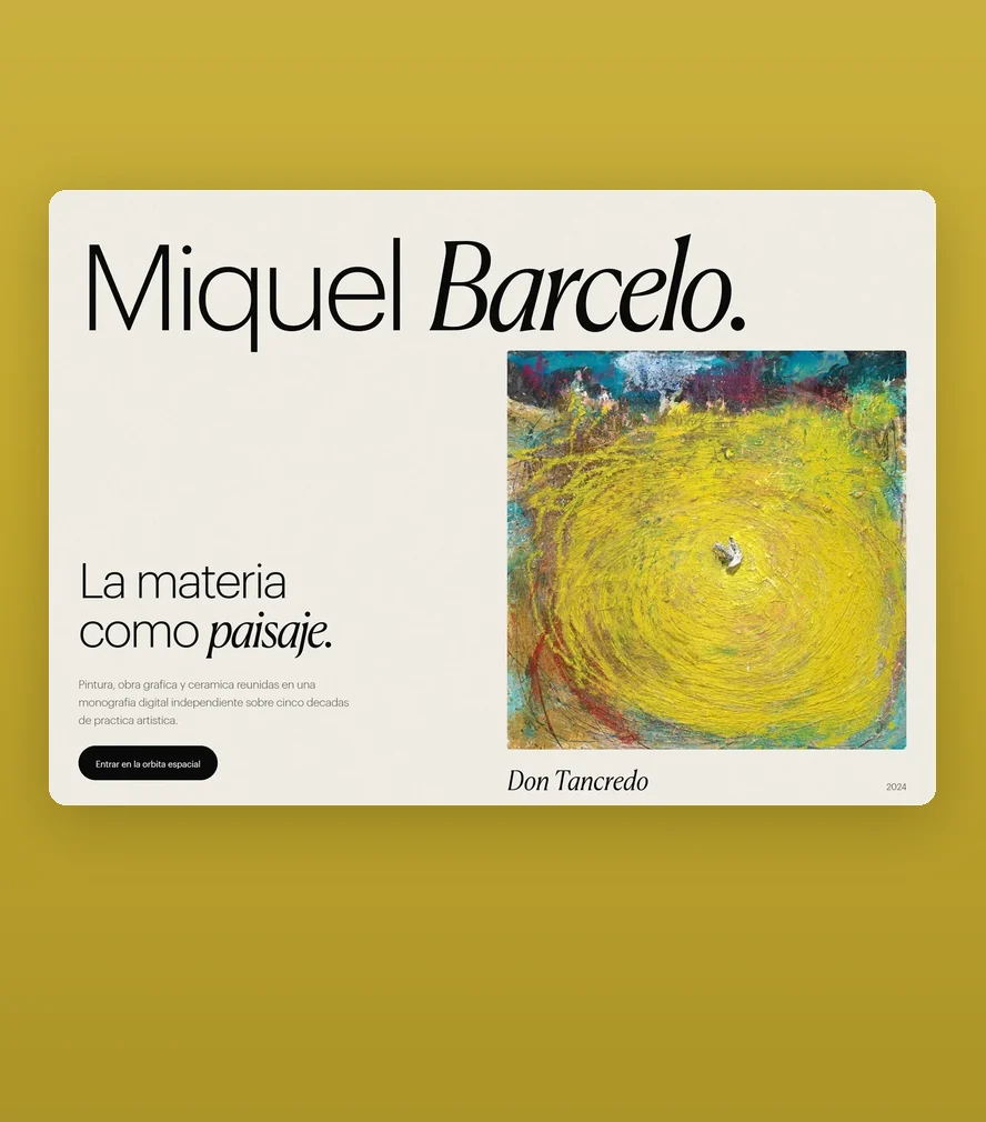 Miquel Barceló — the monograph opening on a display