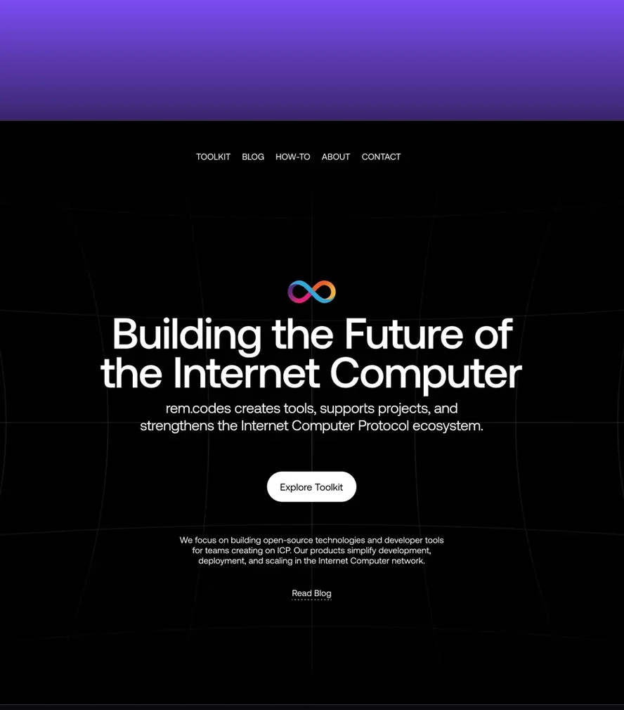 rem.codes — team website on a display and a phone