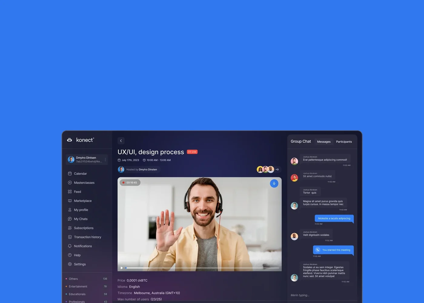 Konecta — a live masterclass call