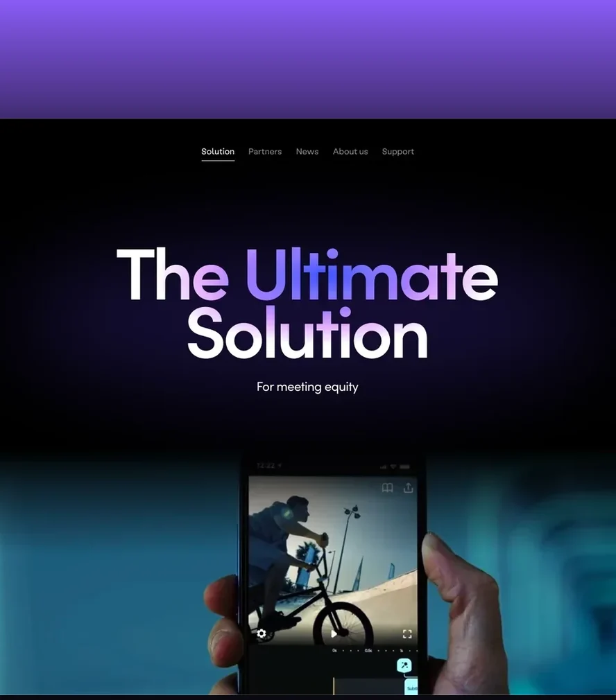 Mago — website opening on a display