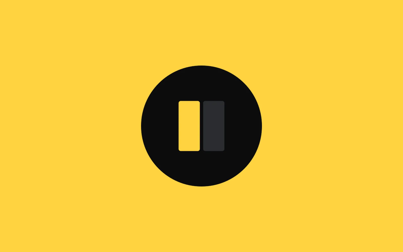 Vikno — the app’s mark on yellow