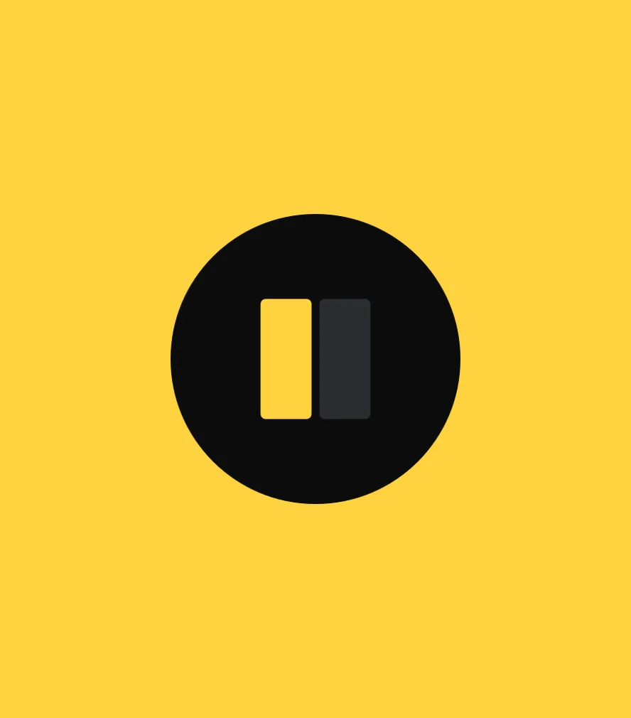 Vikno — the app’s mark on yellow